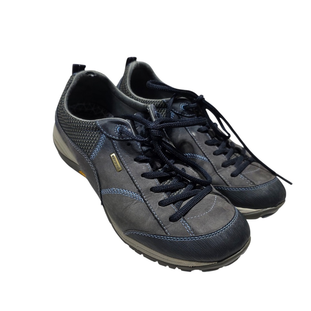 Dansko Size 40‎ EU US 9.5/10 Dark Gray Leather Fabric Vibram Sole Hiking Shoes